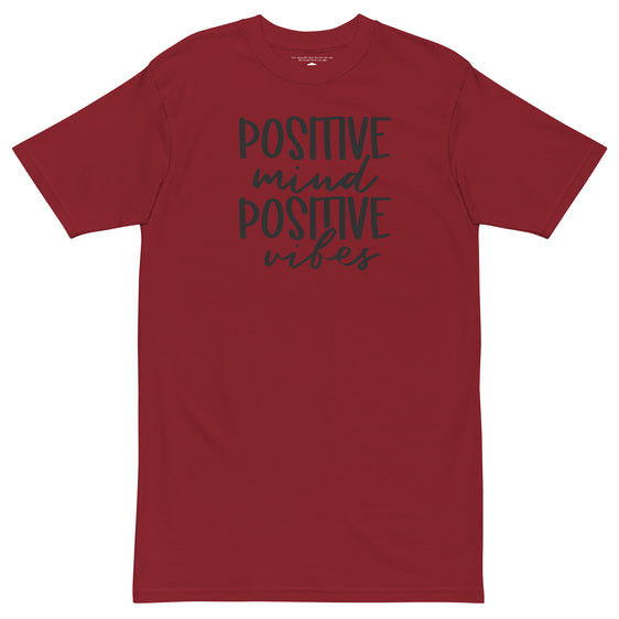 Positive Mind Positive Vibes Men’s premium heavyweight tee