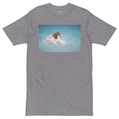 King in the Cloud Men’s premium heavyweight tee