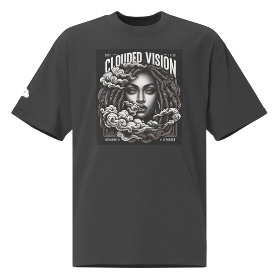 Clouded Vision Oversized faded t-shirt