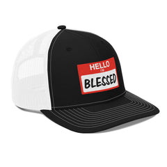 Hello IM Blessed Trucker Cap