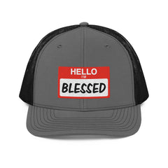 Hello IM Blessed Trucker Cap