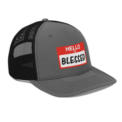 Hello IM Blessed Trucker Cap