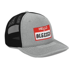 Hello IM Blessed Trucker Cap