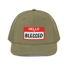 Hello IM Blessed Trucker Cap