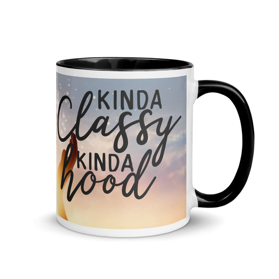 Clouded Vision Kinda Classy Kinda Hood Mug with Color Inside