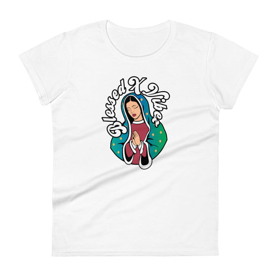 Clouded Vision Blessed X Vibez Women's short sleeve t-shirt